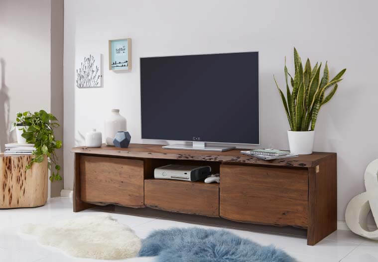 TV-Möbel Akazie Holz Massiv