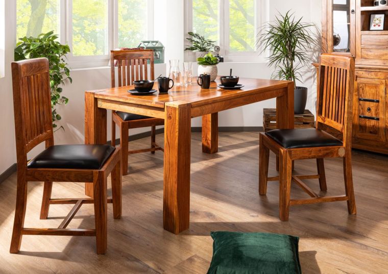Esstisch Akazie 140x90x76 honig lackiert OXFORD #0612