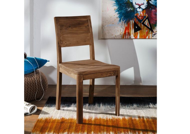 Stuhl Sheesham 45x47x90 smoked cherry gebeizt TORONTO #132