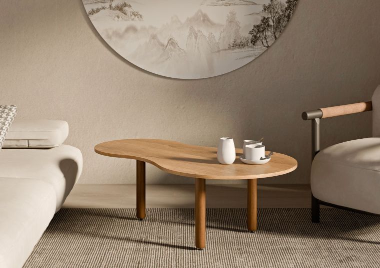 Couchtisch Mango 120x70x40 braun geölt KYOTO #118