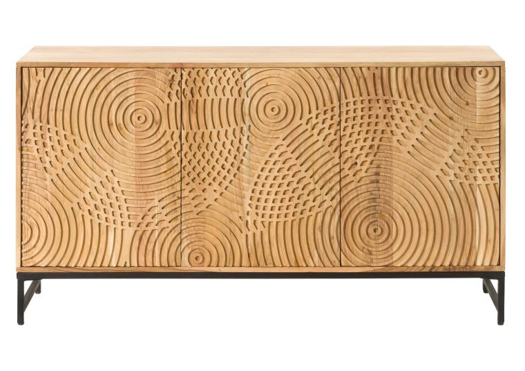 Sideboard Akazie 150x40x80 natur lackiert MARRAKESCH #115