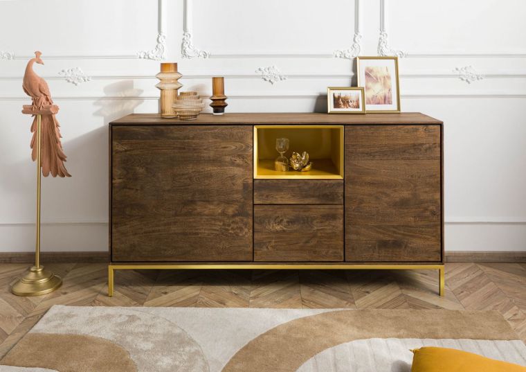 Sideboard Mango 160x45x85 braun geölt CHICAGO #104