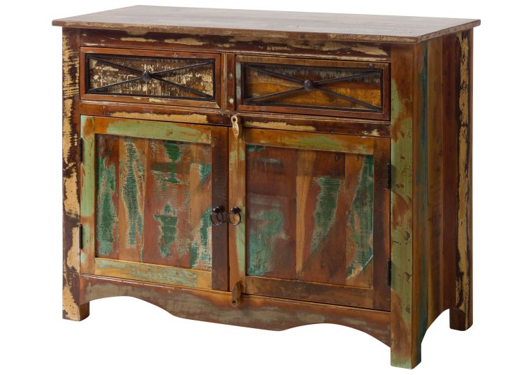 Sideboard Altholz 110x45x85 mehrfarbig lackiert NATURE OF SPIRIT #130