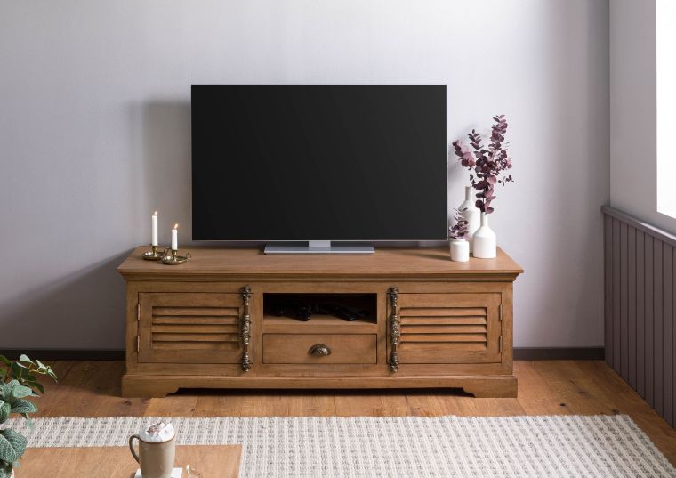 TV-Board Mango 170x45x55 beige geölt TOULOUSE #11