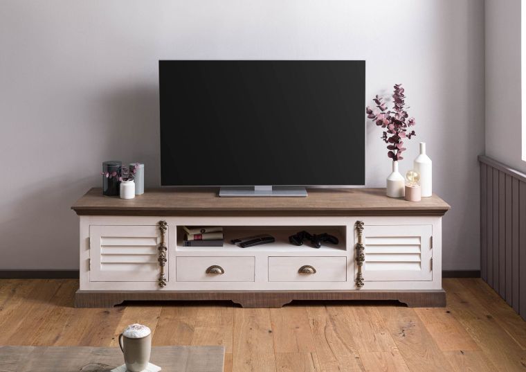 TV-Board Mango 200x45x55 weiß lackiert TOULOUSE #110