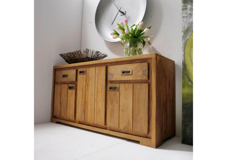 Sideboard Sheesham 148x47x75  braun geölt NATURE BROWN #857