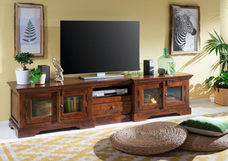 TV-Board Akazie 210x50x50 nougat lackiert OXFORD #339