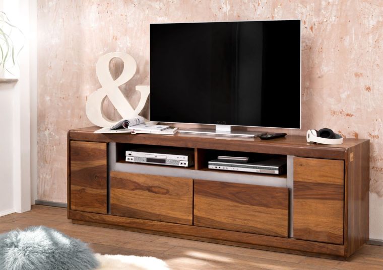 TV-Board Sheesham 180x40x60 noble unique lackiert SYDNEY #143