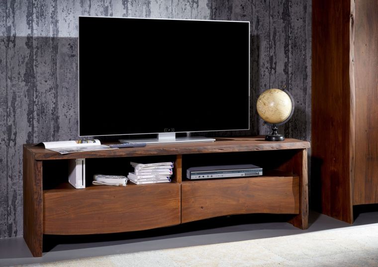 TV-Board Akazie 151x45x50 braun lackiert PURE ACACIA #208