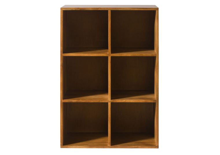 Würfelregal Akazie 60x40x86 natur lackiert MONTREAL #136