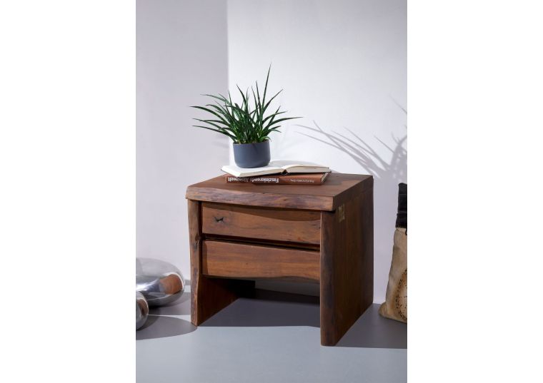 Nachttisch Akazie 45x40x45 braun lackiert PURE ACACIA #011