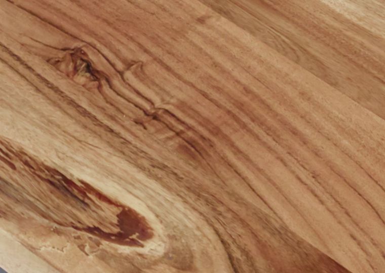 Muster Akazie natur lackiert IRON LABEL