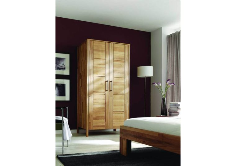 Kleiderschrank Kernbuche 107x61x207 natur geölt MONZA #001