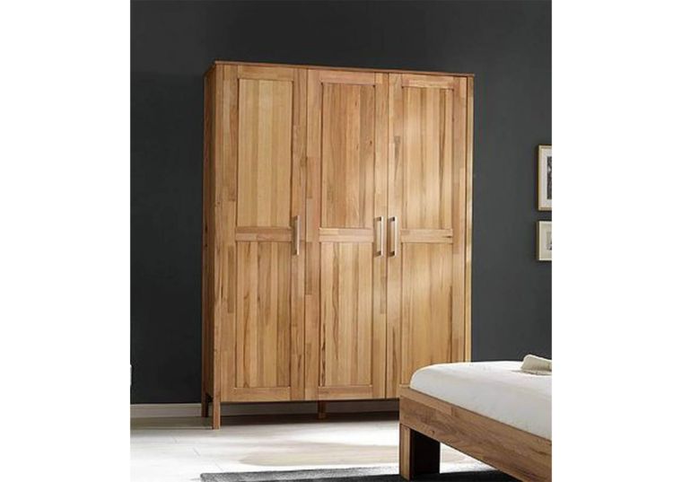 Kleiderschrank Kernbuche 156x61x207 natur geölt MONZA #090