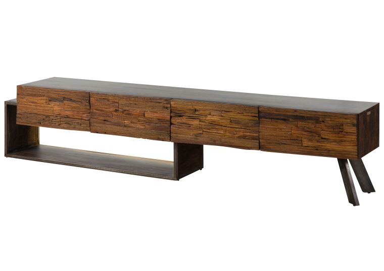 Lowboard Akazie / Altholz 240x40x50 braun lackiert SEVILLA #16
