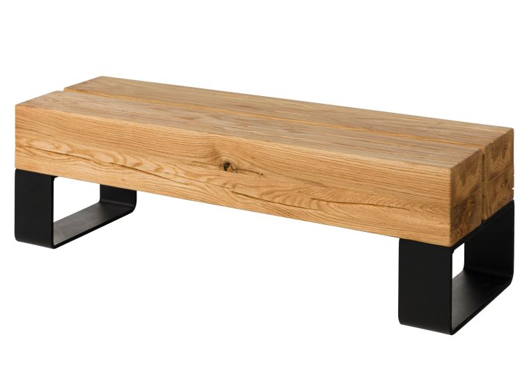 Bank Eiche 140x31x32 natur geölt LOUNGE COLLECTION #08