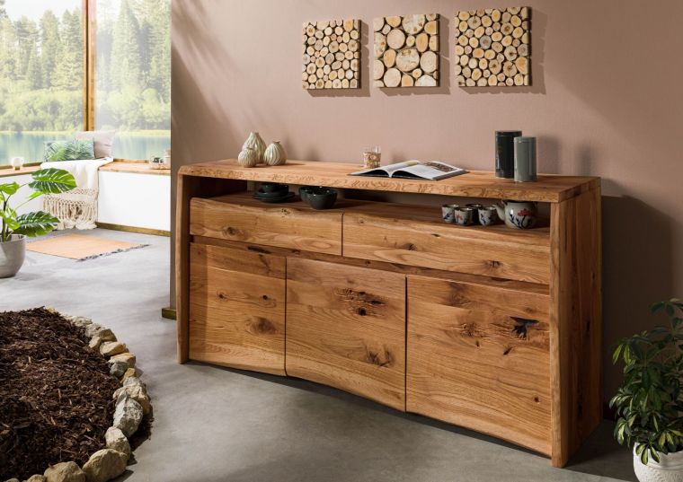 Sideboard Wildeiche 191x45x96 natur geölt PURE OAK #102