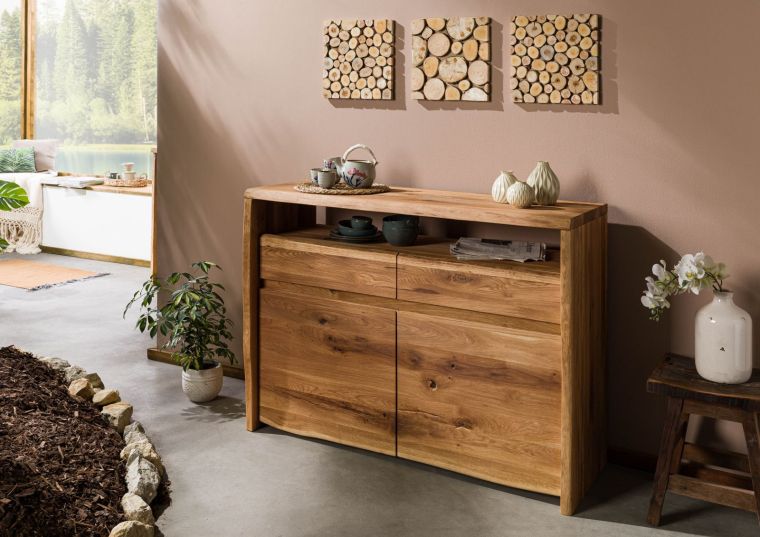 Sideboard Wildeiche 131x45x96 natur geölt PURE OAK #103