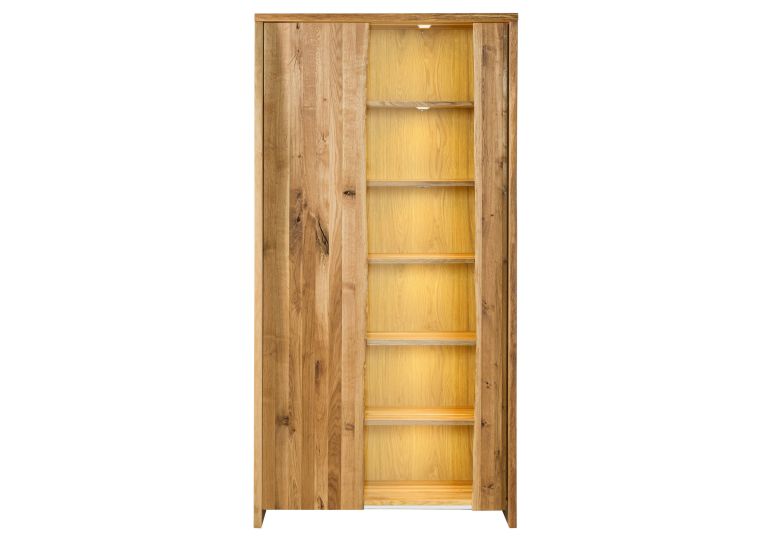 Vitrine Wildeiche 105x45x204 natur geölt PURE OAK #106