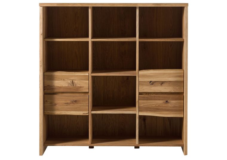 Bücherregal Wildeiche 142x45x147 natur geölt PURE OAK #110
