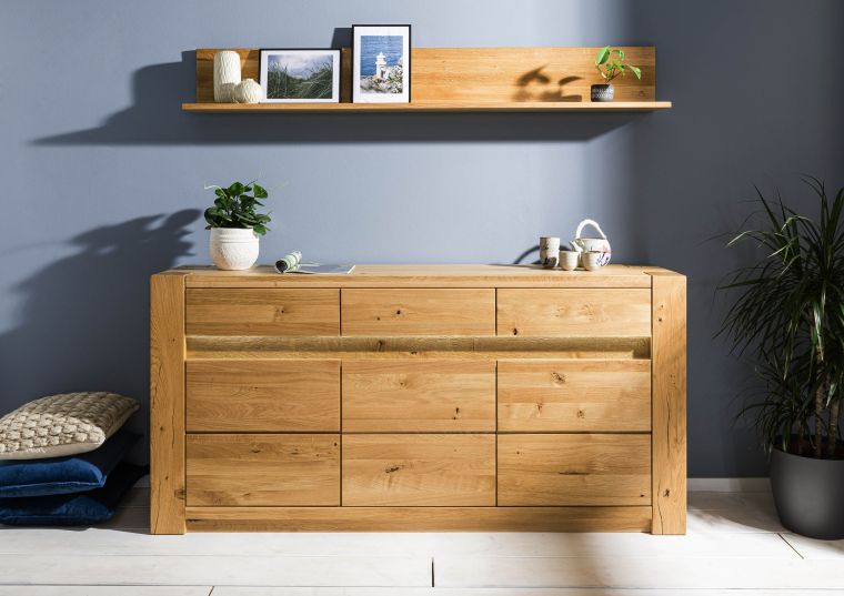 Sideboard Wildeiche 173x40x85 natur geölt KENT #108