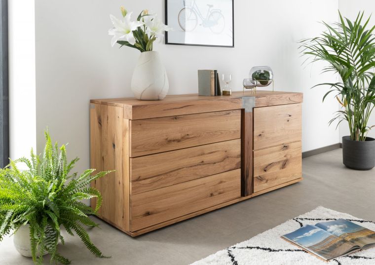 Sideboard Wildeiche / Zerreiche 160x45x75 natur geölt NEW AMSTERDAM #10