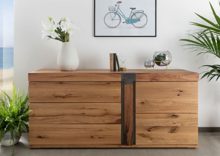 Sideboard Wildeiche / Zerreiche 160x45x75 natur geölt NEW AMSTERDAM #10