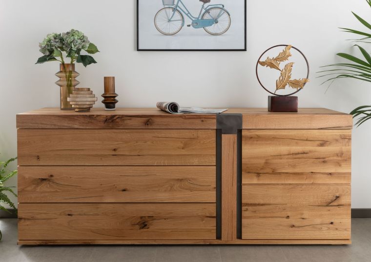 Sideboard Wildeiche / Zerreiche 180x45x75 natur geölt NEW AMSTERDAM #11