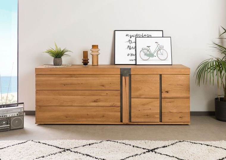 Sideboard Wild-/Zerreiche 200x45x75 natur geölt NEW AMSTERDAM #16