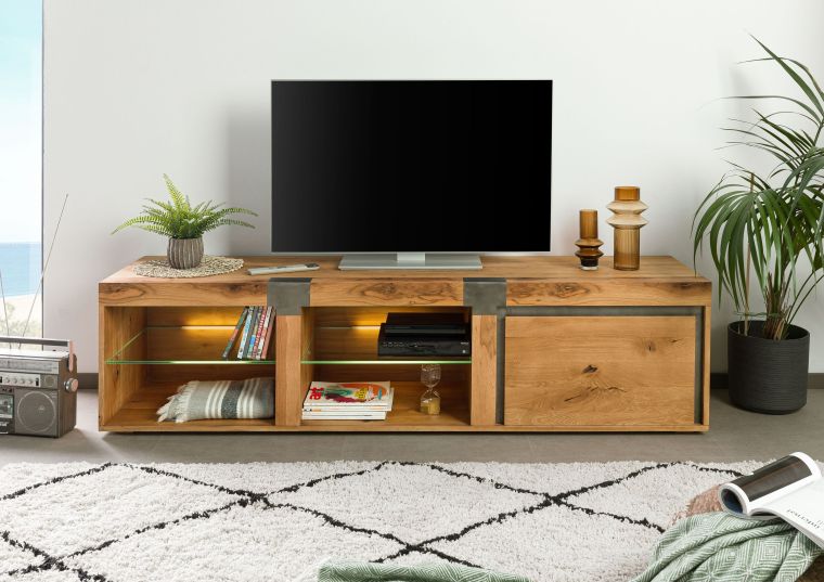 TV-Board Wild-/Zerreiche 200x48x50 natur geölt NEW AMSTERDAM #15