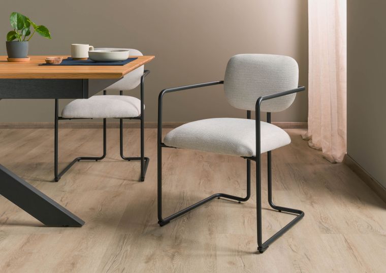 Polsterstuhl 51x58x78 beige ELISE #301 - 2er Set