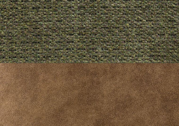 Muster 10x10 Polyester braun / grün zu Drehstuhl HENRI #101
