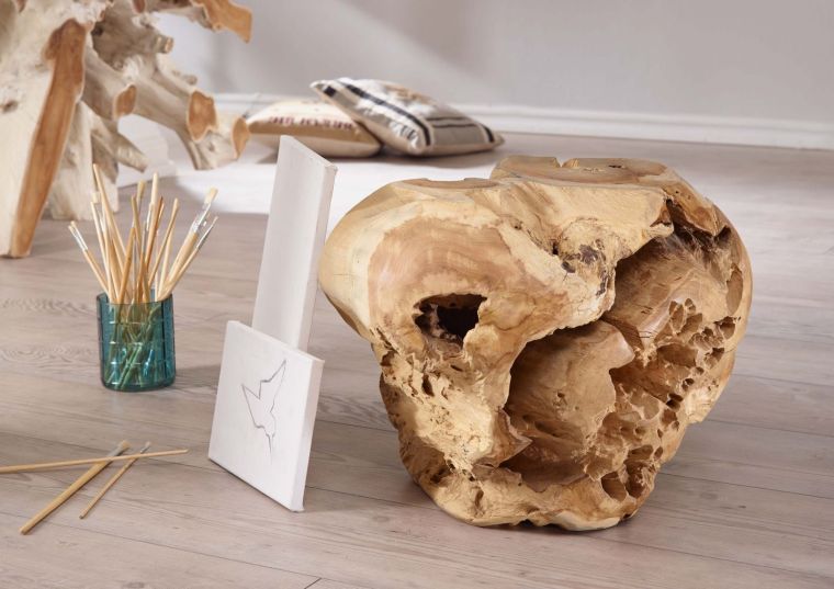 Hocker Teak Wurzel 40x40x50 UNIKA #163