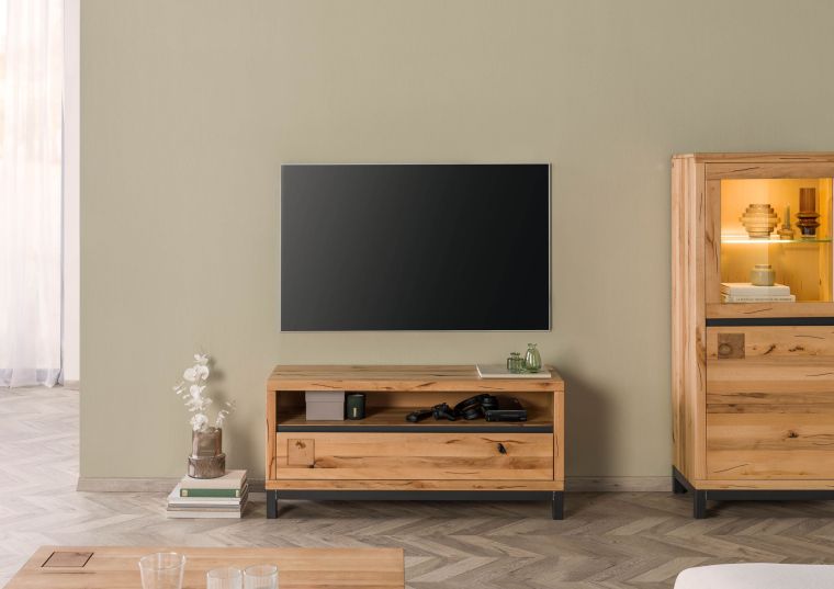 TV-Board Kernbuche 120x40x56 natur geölt VILLANDERS #112