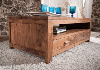 Couchtisch Akazie 110x60x40 golden honey lackiert SHAMAN #74