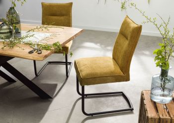Freischwinger 52x58x93 gelb SEATTLE #10