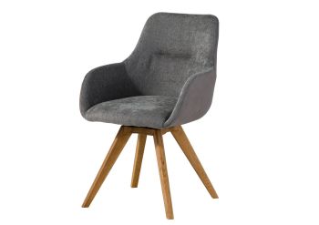 Drehstuhl Wildeiche 56x60x87 grau TACOMA #10