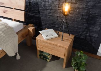 Nachttisch Zerreiche 50x35x40 natur geölt JANGALI #729