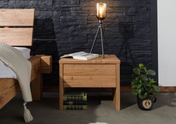 Nachttisch Zerreiche 50x35x40 natur geölt JANGALI #729