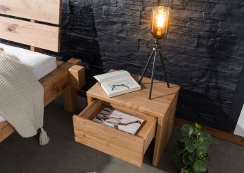 Nachttisch Zerreiche 50x35x40 natur geölt JANGALI #729