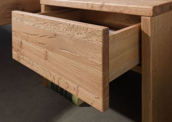 Nachttisch Zerreiche 50x35x40 natur geölt JANGALI #729