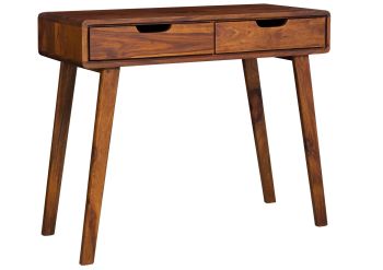 Schminktisch Sheesham 90x40x77 walnuss lackiert MALMÖ 2 #114