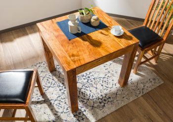 Esstisch Akazie 80x80x76 honig lackiert OXFORD #31