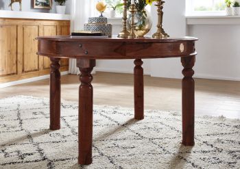 Esstisch rund 100x100x76 Akazie lackiert OXFORD #331