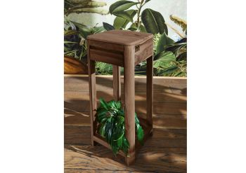 Beistelltisch Sheesham 30x30x90 smoked cherry gebeizt TORONTO #113