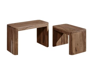 Beistelltisch Sheesham 59x30x41 smoked cherry gebeizt TORONTO #144