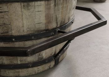Bartisch Mango 90x75x103 grau lackiert HEAVY INDUSTRY#158