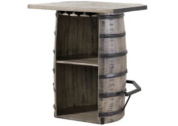 Bartisch Mango 90x75x103 grau lackiert HEAVY INDUSTRY#158