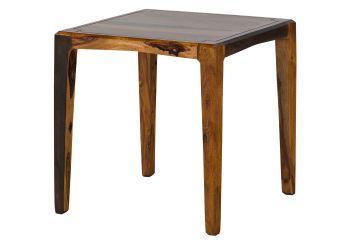 Beistelltisch Sheesham 50x50x50 dunkelbraun lackiert ANCONA #250