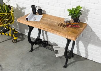Konsolentisch Altholz 120x40x76 lackiert INDUSTRIAL #36
